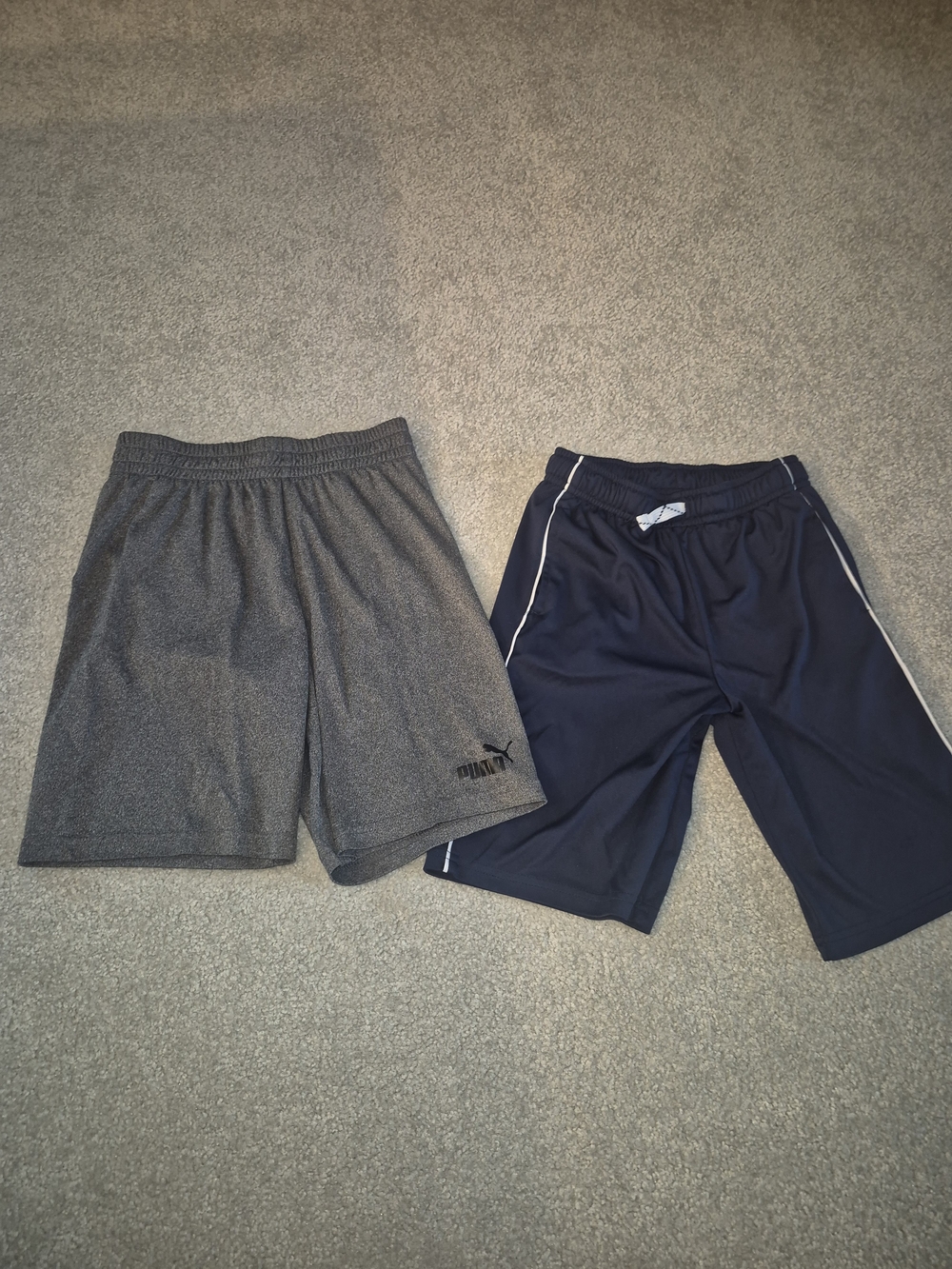 Puma Gray and Navy Performance Shorts Set